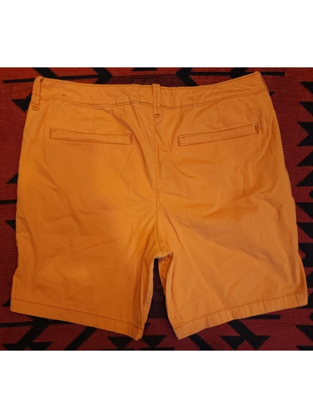 Hollister Men's Orange Beach Prep Fit Shorts Size 34 Casual Summer Style